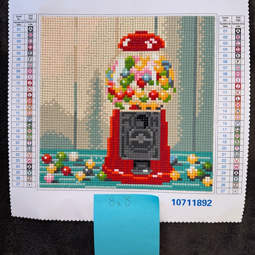 Gum Ball Machine Diamond Painting - Completed